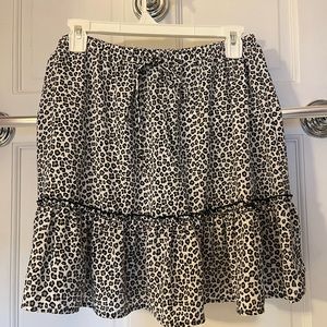 cheetah print mini skirt